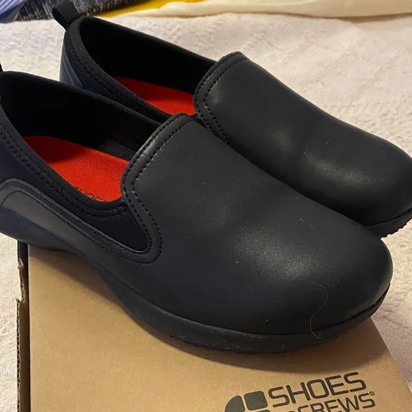 Shoes For Crews Black Slip-On Flats - Picture 2 of 5